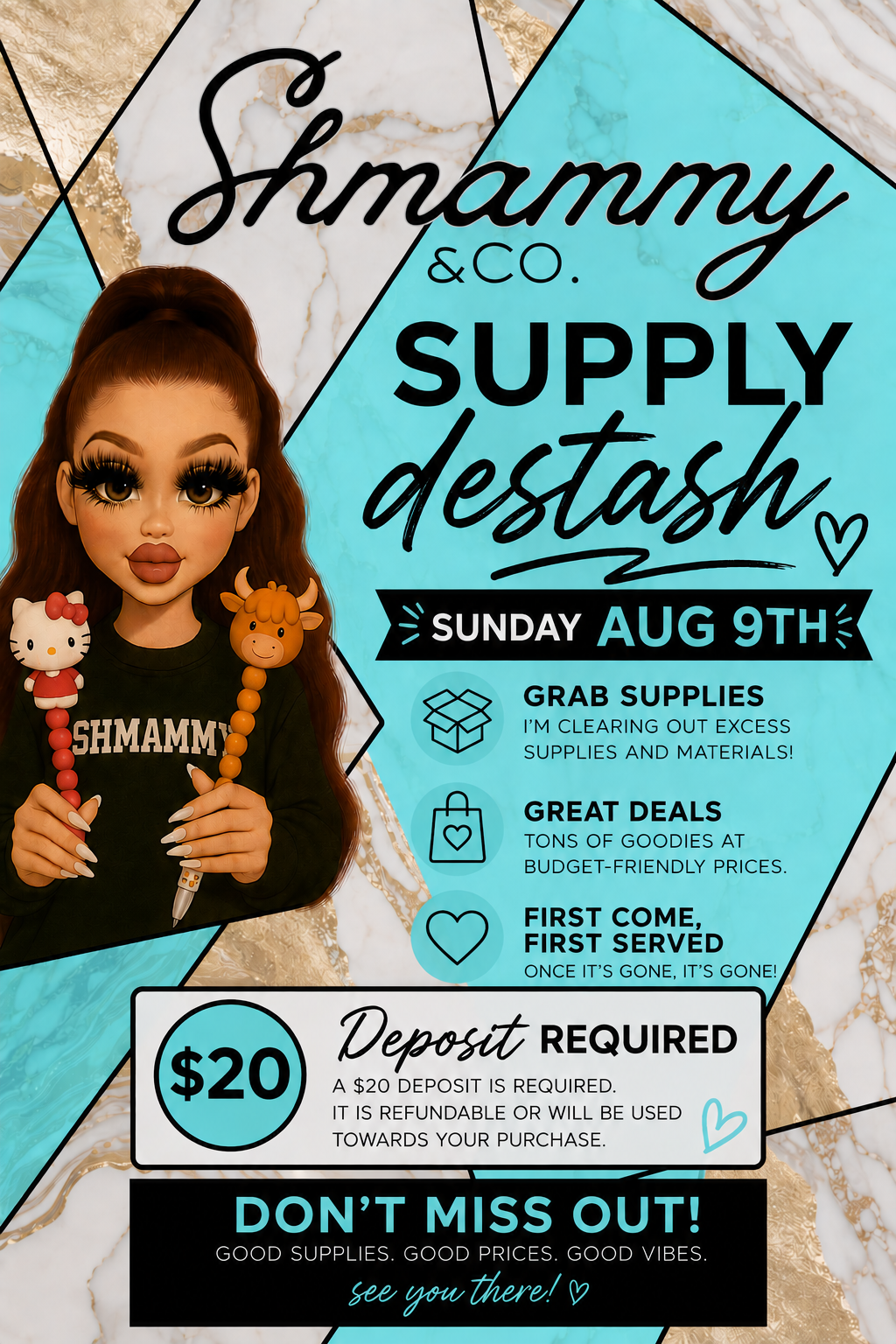DE-STASH REFUNDABLE DEPOSIT