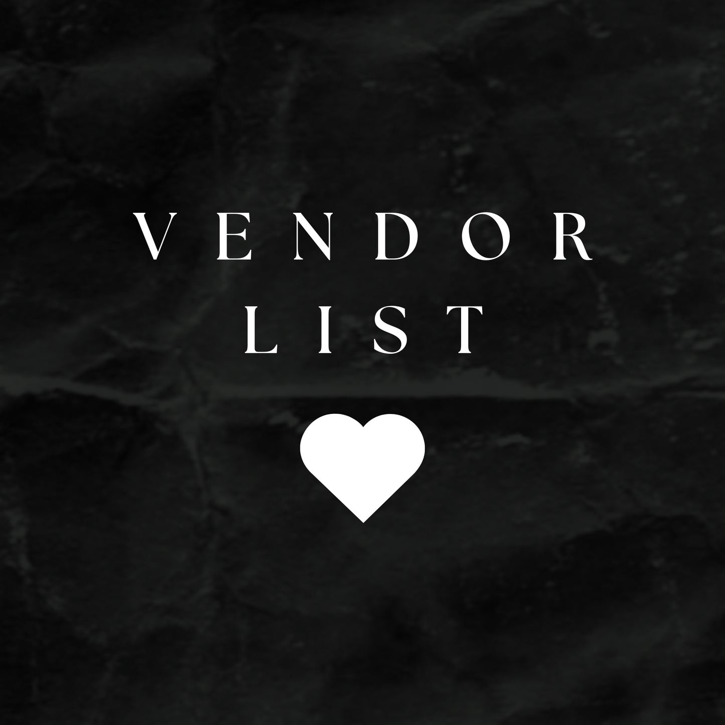 Vendor List