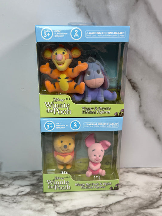 Flocked Pooh Set/Pen Toppers