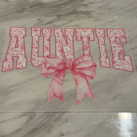 Floral Auntie w/ Bow- DTF